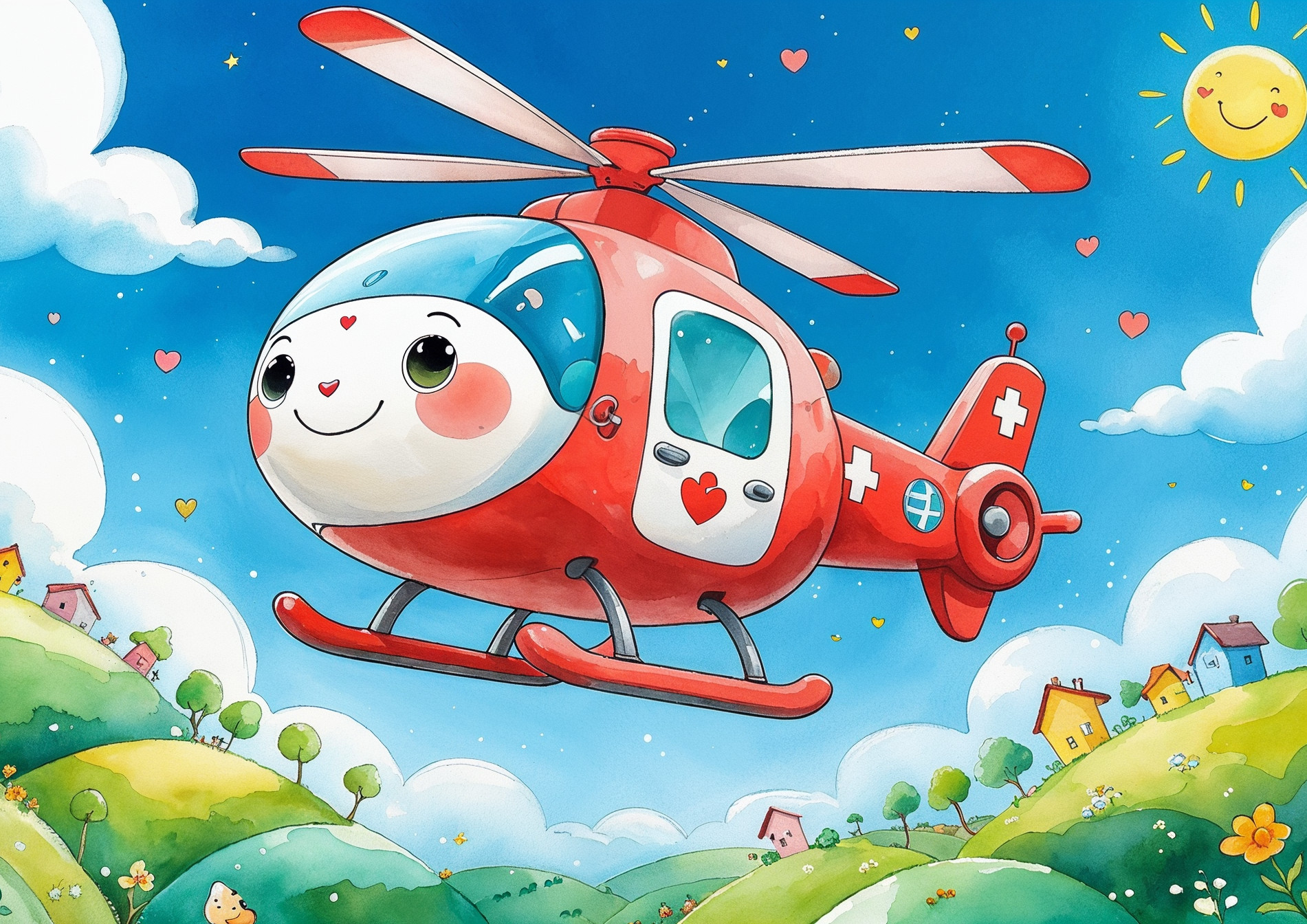Mentő helikopter poszter